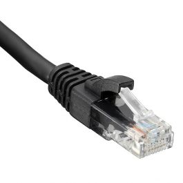 Elfcam Slim Ethernetkabel 3m RJ45 Cat 6 Schwarz - 32 AWG ultradünn