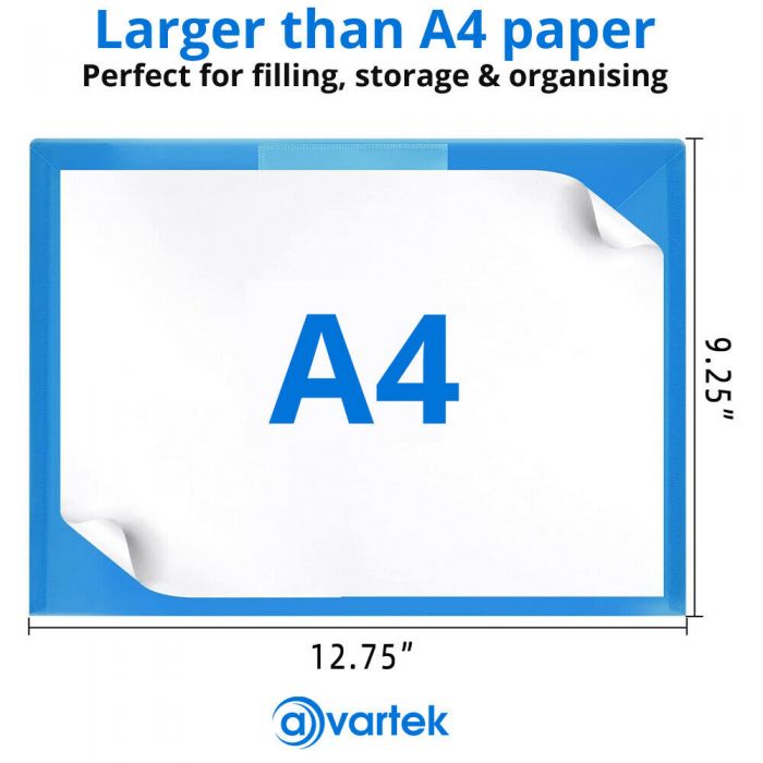 A4 Kids Document Folders 5-Pack - Cute Design, Waterproof For School - View #12