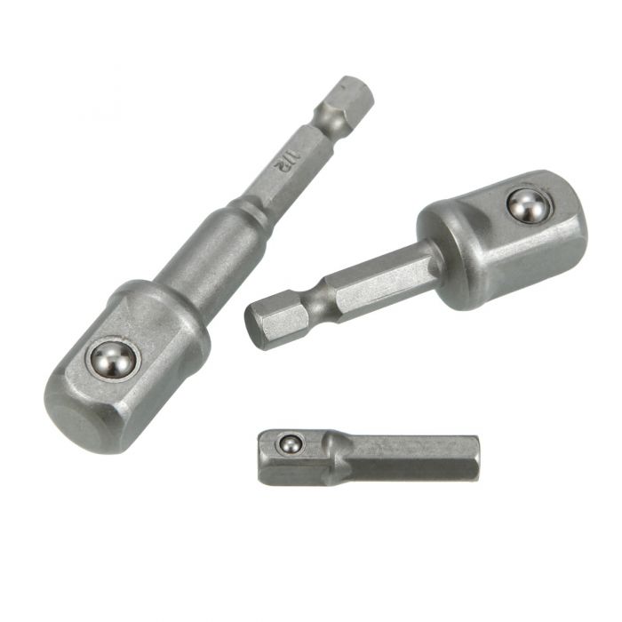8 pcs Chrome Vanadium Steel Socket Adapter Wrench Hex Drill Bites Set Power Tools