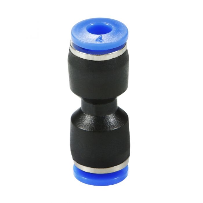 Uxcell Pneumatic 4mm OD PU Air Hose Pipe Tube Kit 10M Blue With Push To Connect Fittings