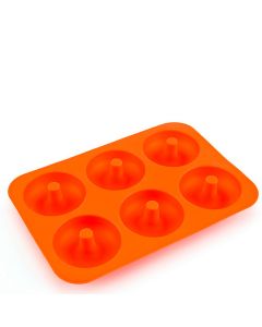 Silicone Donut Mould Donut Making Mould Bake Round Cake Mold - Orange