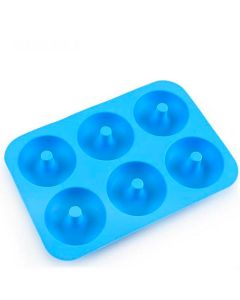 Silicone Donut Mould Donut Making Mould Bake Round Cake Mold - Blue