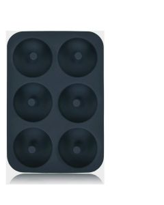 Silicone Donut Mould Donut Making Mould Bake Round Cake Mold - Black