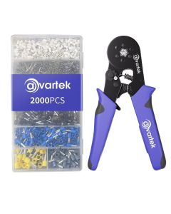 2000PC Crimper Plier Set, AVARTEK 0.25-6mm² Ferrule Crimping Tool Kit