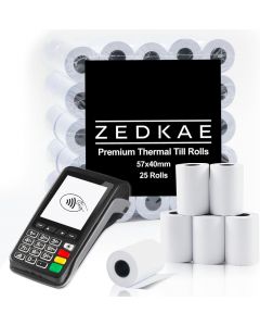 57x40 Thermal Till Rolls (25 Rolls) - ZEDKAE