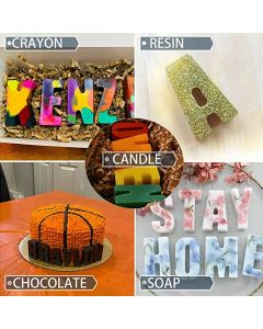 A-Z Alphabet Multi Letter Silicone Chocolate Candy Mould