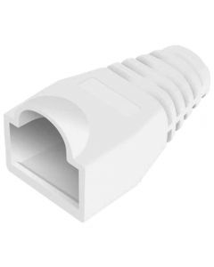 Boot for RJ45 Ethernet Network Cables - White [100 Pack]