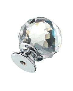 30mm Clear Crystal Diamond Glass Door Cupboard Drawer Cabinet Handle Knobs