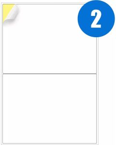 A4 Label Sheets 2 Labels Per Sheet 210 x 148mm - 100 Sheets