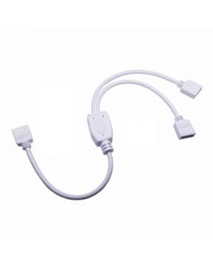 2 Way LED Splitter 3528 5050 RGB Strip Wire Connector Female Cable Light