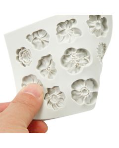 Silicone Flower Lace Fondant Mould Cake Rose Plants Decorating Baking Icing Mold