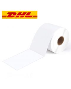 Zebra Compatible DHL Shipping Labels, 102mm x 150mm (4 x 6") 500 Labels, 25mm Core, White, Permanent