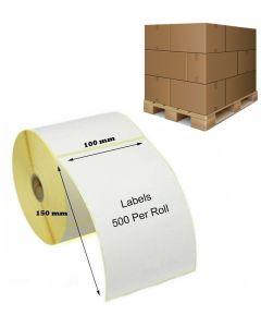 102 x 152mm (4x6" 500 Labels) Zebra Thermal Labels (48 Boxes) - 1 Pallet