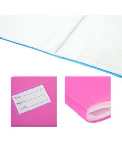 AVARTEK A4 Display Book, 100 Pockets, Purple