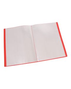 AVARTEK A4 Display Book, 40 Pockets, Red