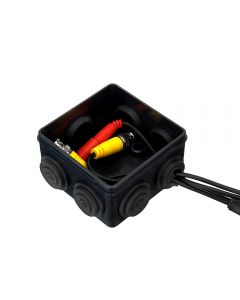 IP55 Waterproof Black Surface Junction Box (85x85x50mm)