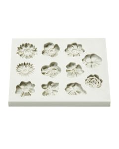 Silicone Flower Lace Fondant Mould Cake Rose Plants Decorating Baking Icing Mold