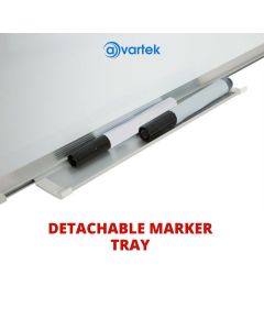 Avartek Magnetic Drywipe Whiteboard Aluminium Frame - 700 x 500mm (70 x 50cm)