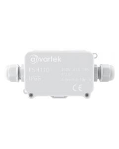 2 Way IP66 Waterproof Cable Connector Junction Box 93 x 55 x 36mm (White)
