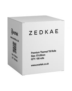 57x30mm PDQ / Credit Card Thermal Rolls (100 Per Box) - ZEDKAE