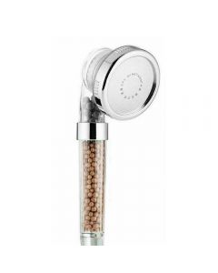 H & J - IONIC HAND HELD 3 SPRAY CLEAR SHOWER HEAD SHOWER FILTER