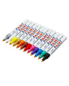 12 Acrylic Paint Marker Pen Set, Paint Pens for Rocks, Glass, Wood Plastic Stone