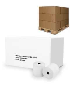 80x80mm Thermal Paper Till Rolls (162 Boxes) - 1 Pallet