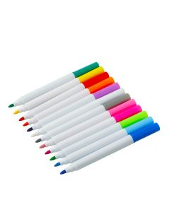 12 Colour Liquid Chalk Pens Marker Glass Windows Blackboard Plastic Pen Pencil