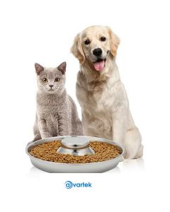 Pet'Adore Stainless Steel Puppy Feeding Bowl - 1.5 Litre