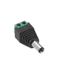 100 Male DC Power Connectors 5.5mm x 2.1mm Plug for CCTV 