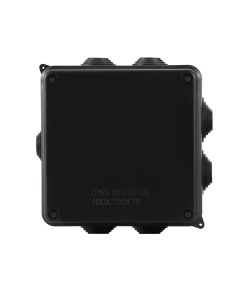 IP65 Waterproof Black Surface Junction Box (100x100x70mm)