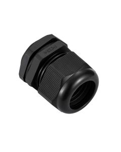 PG24 IP68 Compression Cable Gland 15mm - 20mm with Locknut, Conduit Size 27mm - Black