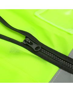Hi Vis Vest Vest Yellow - High Viz Visibility Work Safety Waistcoat - Large