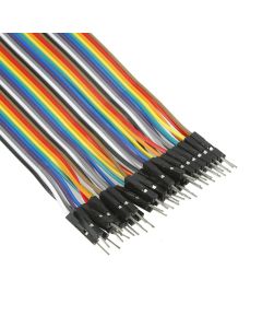40pcs Dupont Male to Male 20cm Jumper Wire Connectors