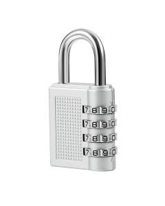 AVARTEK - Combination Combi Resettable Padlock Security 4-Digit - 40mm - SILVER