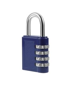 AVARTEK - Combination Combi Resettable Padlock Security 4-Digit - 40mm - BLUE