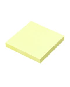 100 Sticky Notes Original Canary Yellow Removable Sticky Pad 76mm x 76mm