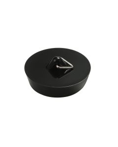 Plastic Sink/Bath Plug Stopper Black - 38mm 1½" 
