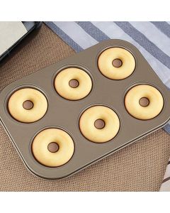 6 Cavity Donut Doughnut Muffin Soap Mould Ice Tray Baking Mould Cake Pan Maker
