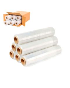 6 Rolls Stretch Film Pallet Wrap Clear 400mm x 110m 17 microns
