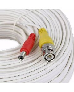20m BNC Male to BNC Male Cable - White