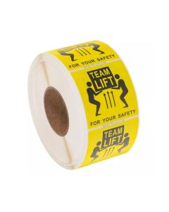 Team Lift Packaging Sticker Heavy Shipping Labels Sticker Adhesives