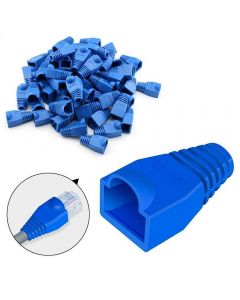 Boot for RJ45 Ethernet Network Cables - Blue [100 Pack]