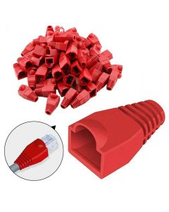 Boot for RJ45 Ethernet Network Cables - Red [100 Pack]