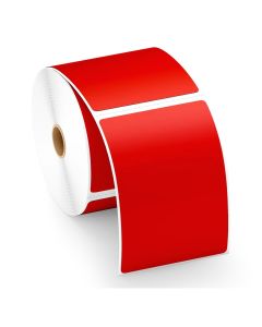 4x6" 100 x 150mm Red Direct Thermal Labels 500/Roll Zebra Toshiba Citizen 6x4