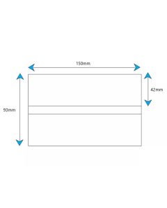 150x42mm Franking Machine Double Labels For Pitney Bowes Neopost - 500 Labels