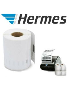 Dymo S0904980 Compatible Hermes Labels, 104mm x 159mm, 220 Labels, White, Permanent
