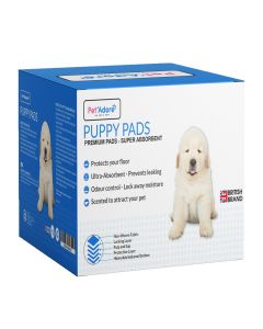 Pet'Adore 60cm x 60cm Blue Puppy Training Pads - 100 Pack