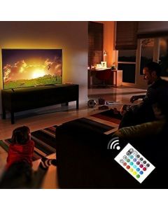 1M RGB LED Colour Changing 30 LED Strip Light + White 24 Key Controller