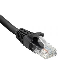 0.5m CAT5 Network LAN Cable Ethernet Patch Lead RJ45 - Black